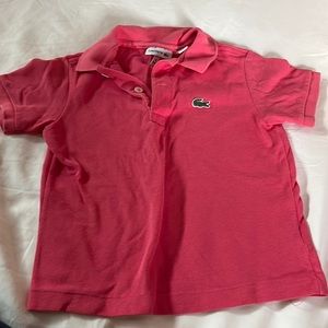 Pink Lacoste Polo